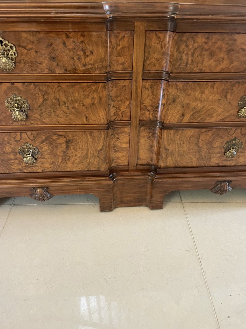 Outstanding Quality Antique Burr Walnut Dressing Table - Image 12